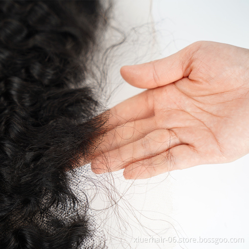 13x4 Cuticle Aligned Hair 13x6 Pre Plucked Deep Wave Vietnamese Curly Thin hd Transparent Swiss Lace Frontal